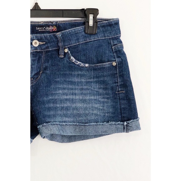 LEVI’S FRAYED JEAN SHORTS SIZE 7 - Picture 4 of 7